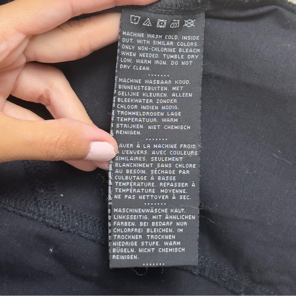 Harley Davidson Black Zip Front Short Sleeve Rhinestone Top Size XL Women - Picture 8 of 10